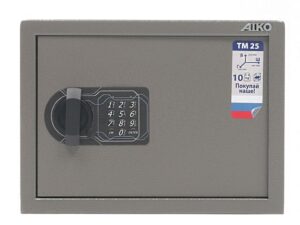 Офисный сейф AIKO TM-25 EL спереди закр