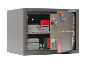 Мебельный сейф VALBERG ASM-25 сбоку полуоткр