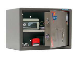 Мебельный сейф VALBERG ASM-28 сбоку полуоткр