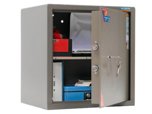 Мебельный сейф VALBERG ASM 46 сбоку полуоткр