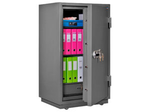 Огнестойкий сейф VALBERG FRS 127.T- KL сбоку полуоткр