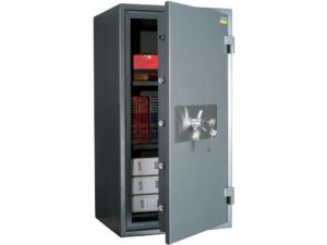 Огневзломостойкий сейф VALBERG ГАРАНТ ЕВРО 95T сбоку полуоткр