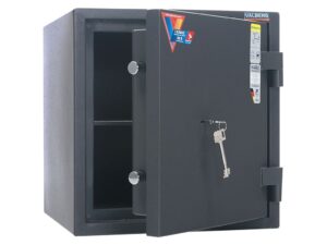 Взломостойкий сейф VALBERG КВАРЦИТ 46 сбоку полуотк