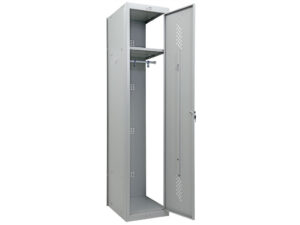 Шкаф для раздевалок ПРАКТИК усиленный ML 01-40 дополнительный модуль (LS-001-40) сбоку откр