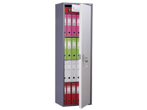 Бухгалтерский шкаф AIKO SL-125Т спереди полуоткр