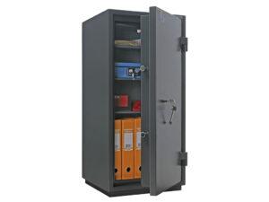 Взломостойкий сейф VALBERG КВАРЦИТ 90Т сбоку полуоткр